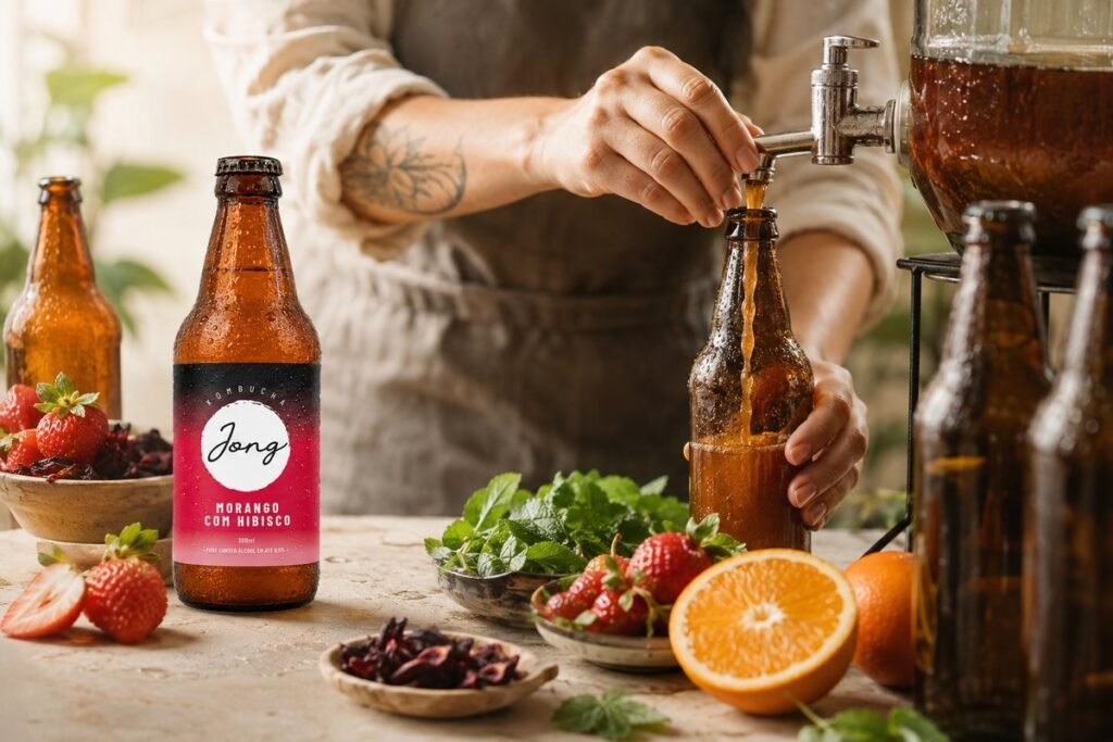 Como a kombucha é feita: a fermentação artesanal