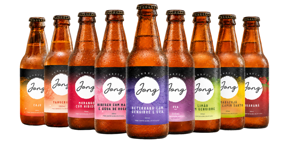 Os dez sabores de kombucha Jong